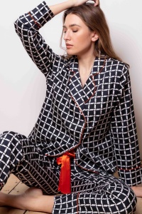 Retro Cube 100% Cotton Sateen Pyjamas